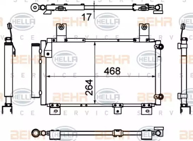 Конденсатор (BEHR HELLA SERVICE: 8FC 351 310-741)