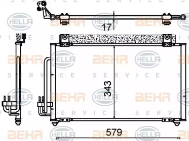 Конденсатор (BEHR HELLA SERVICE: 8FC 351 310-751)