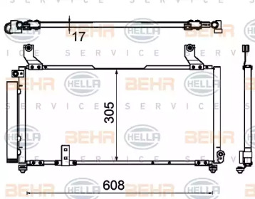 Конденсатор (BEHR HELLA SERVICE: 8FC 351 310-761)