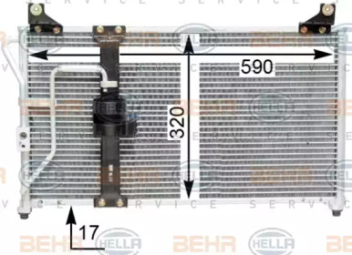 Конденсатор (BEHR HELLA SERVICE: 8FC 351 310-781)