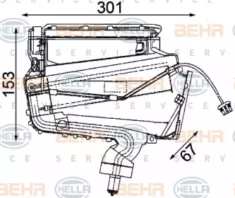 Испаритель (BEHR HELLA SERVICE: 8FZ 351 315-031)