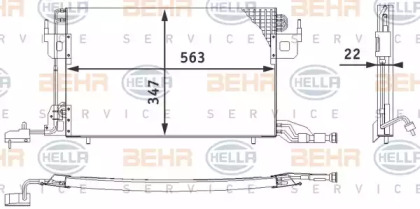 Конденсатор (BEHR HELLA SERVICE: 8FC 351 317-011)