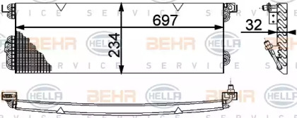 Конденсатор (BEHR HELLA SERVICE: 8FC 351 317-121)