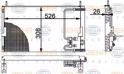 Конденсатор (BEHR HELLA SERVICE: 8FC 351 317-131)