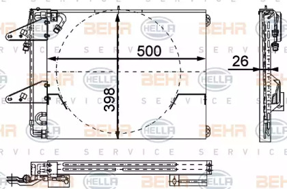 Конденсатор (BEHR HELLA SERVICE: 8FC 351 317-191)