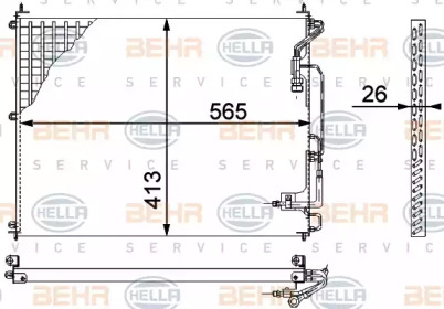 Конденсатор (BEHR HELLA SERVICE: 8FC 351 317-221)