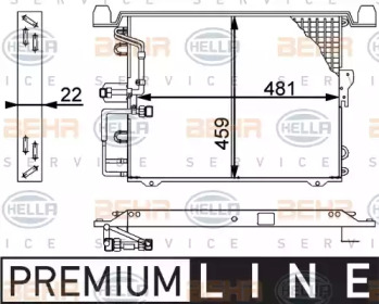 Конденсатор (BEHR HELLA SERVICE: 8FC 351 317-331)