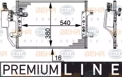 Конденсатор (BEHR HELLA SERVICE: 8FC 351 317-451)