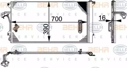 Конденсатор (BEHR HELLA SERVICE: 8FC 351 317-464)