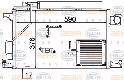 Конденсатор (BEHR HELLA SERVICE: 8FC 351 317-494)