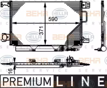 Конденсатор (BEHR HELLA SERVICE: 8FC 351 317-501)