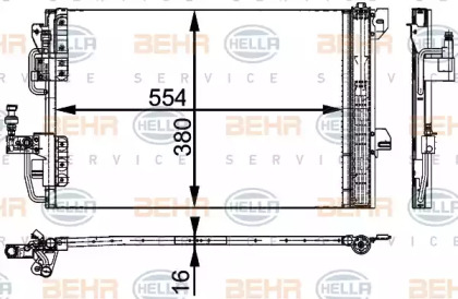 Конденсатор (BEHR HELLA SERVICE: 8FC 351 317-534)