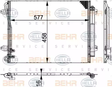 Конденсатор (BEHR HELLA SERVICE: 8FC 351 317-551)