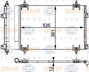 Конденсатор (BEHR HELLA SERVICE: 8FC 351 317-564)