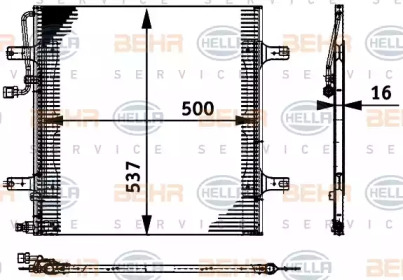 Конденсатор (BEHR HELLA SERVICE: 8FC 351 317-591)