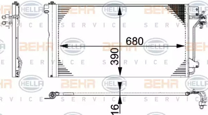 Конденсатор (BEHR HELLA SERVICE: 8FC 351 317-654)