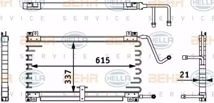 Конденсатор (BEHR HELLA SERVICE: 8FC 351 317-681)