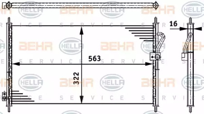 Конденсатор (BEHR HELLA SERVICE: 8FC 351 317-701)