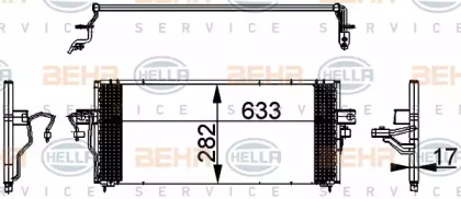 Конденсатор (BEHR HELLA SERVICE: 8FC 351 317-731)