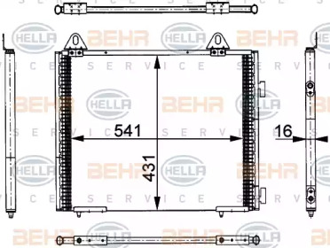 Конденсатор (BEHR HELLA SERVICE: 8FC 351 317-741)