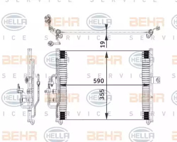 Конденсатор (BEHR HELLA SERVICE: 8FC 351 318-011)