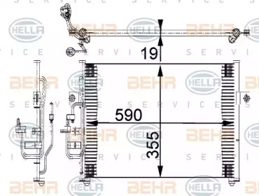 Конденсатор (BEHR HELLA SERVICE: 8FC 351 318-021)