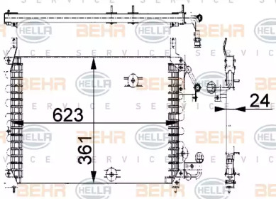 Конденсатор (BEHR HELLA SERVICE: 8FC 351 318-031)