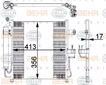 Конденсатор (BEHR HELLA SERVICE: 8FC 351 318-041)