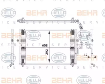 Конденсатор (BEHR HELLA SERVICE: 8FC 351 318-051)