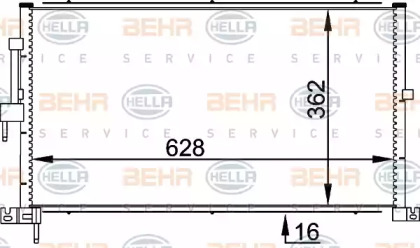 Конденсатор (BEHR HELLA SERVICE: 8FC 351 318-311)