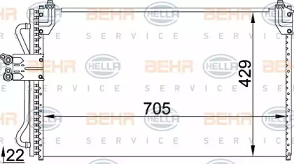 Конденсатор (BEHR HELLA SERVICE: 8FC 351 318-321)