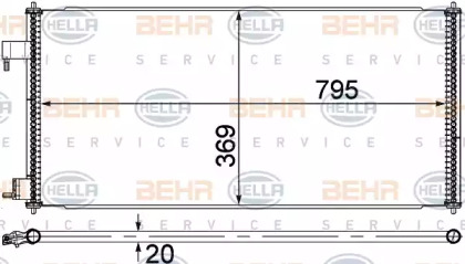 Конденсатор (BEHR HELLA SERVICE: 8FC 351 318-354)