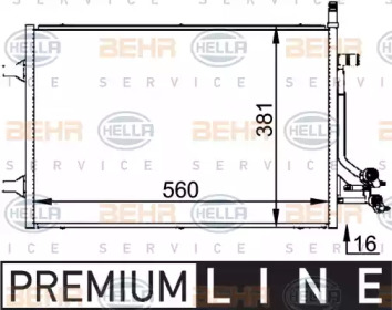 Конденсатор (BEHR HELLA SERVICE: 8FC 351 318-381)