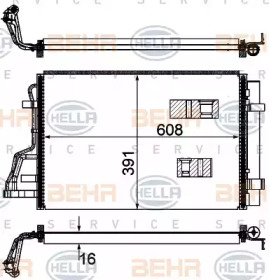 Конденсатор (BEHR HELLA SERVICE: 8FC 351 318-444)