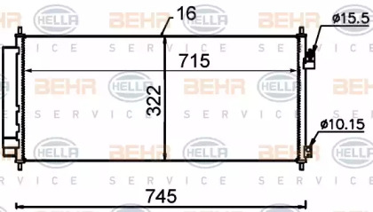 Конденсатор (BEHR HELLA SERVICE: 8FC 351 318-571)