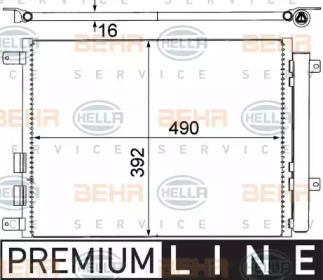 Конденсатор (BEHR HELLA SERVICE: 8FC 351 318-641)