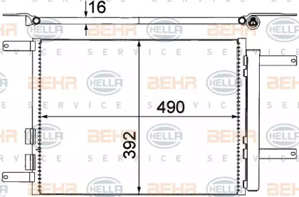 Конденсатор (BEHR HELLA SERVICE: 8FC 351 318-651)