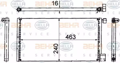 Конденсатор (BEHR HELLA SERVICE: 8FC 351 318-771)