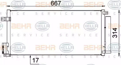 Конденсатор (BEHR HELLA SERVICE: 8FC 351 319-161)