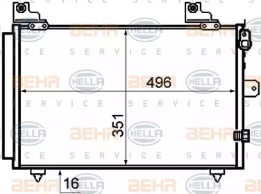 Конденсатор (BEHR HELLA SERVICE: 8FC 351 319-201)