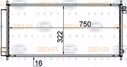 Конденсатор (BEHR HELLA SERVICE: 8FC 351 319-211)