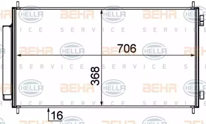 Конденсатор (BEHR HELLA SERVICE: 8FC 351 319-231)