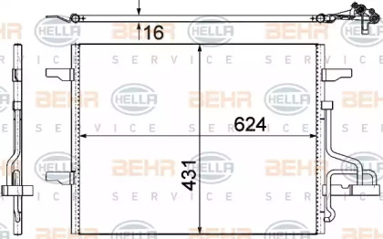 Конденсатор (BEHR HELLA SERVICE: 8FC 351 319-401)