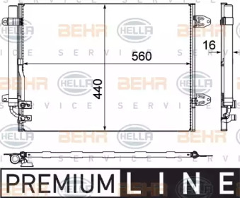 Конденсатор (BEHR HELLA SERVICE: 8FC 351 319-421)