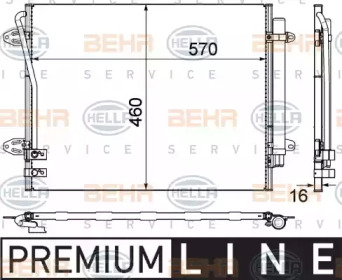 Конденсатор (BEHR HELLA SERVICE: 8FC 351 319-431)