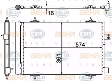 Конденсатор (BEHR HELLA SERVICE: 8FC 351 319-451)