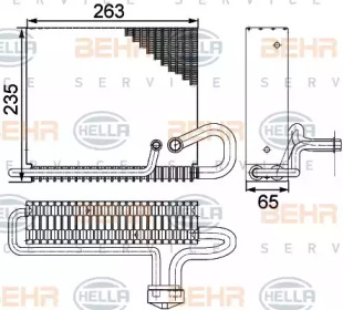 Испаритель (BEHR HELLA SERVICE: 8FV 351 330-271)