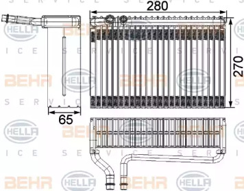 Испаритель (BEHR HELLA SERVICE: 8FV 351 330-381)