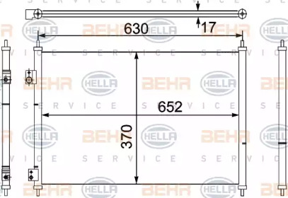 Конденсатор (BEHR HELLA SERVICE: 8FC 351 330-401)