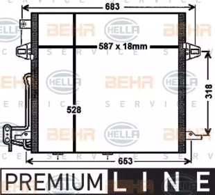 Конденсатор (BEHR HELLA SERVICE: 8FC 351 330-611)